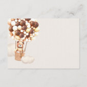 Chocolade Brown Beer-ballonnen blanco omsluitingsk Informatiekaartje (Achterkant)