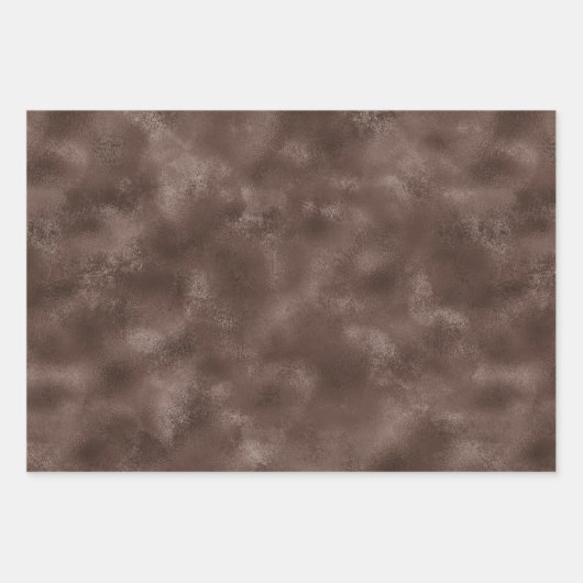 Chocolade Brown Black leopard Print Inpakpapier Vel (Voorkant 2)