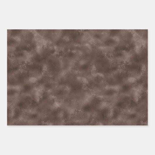 Chocolade Brown Black Zebra Print        Inpakpapier Vel (Voorkant 2)