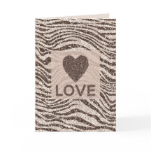 Chocolade Brown Cream Blush Zebra Glitter Love