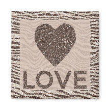 Chocolade Brown Cream Blush Zebra Glitter Love