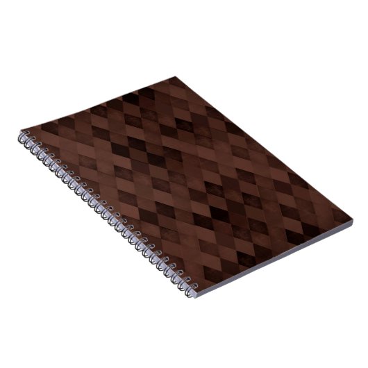 Chocolade Brown Diamonds Notitieboek (Rechterzijde)