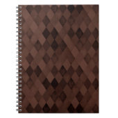 Chocolade Brown Diamonds Notitieboek (Voorkant)