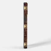 Chocolade Brown Gold Bohemian Monogram Abstract Case-Mate iPhone Case (Achterkant / Rechts)