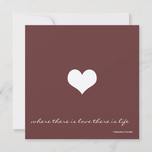 Chocolade Brown & Gold Minimalist Uitnodiging (Voorkant)