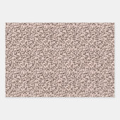 Chocolade Brown Leopard Glitter       Inpakpapier Vel (Voorkant 3)