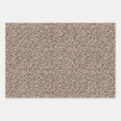Chocolade Brown Leopard Glitter       Inpakpapier Vel (Voorkant 2)
