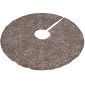 Chocolade Brown-luipaard Glitter Kerstboom Rok (Gekanteld)