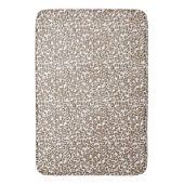 Chocolade Brown-luipdruk Badmat (Voorkant Verticaal)