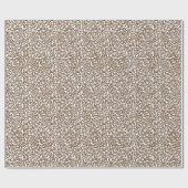 Chocolade Brown-luipdruk Cadeaupapier (Vlak)