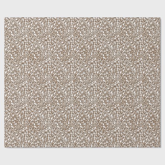 Chocolade Brown-luipdruk Cadeaupapier (Vlak)