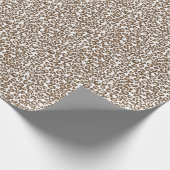 Chocolade Brown-luipdruk Cadeaupapier (Hoek)