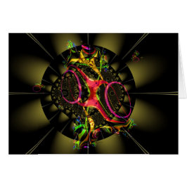 Chocolade Brown met Rainbow Fractal Art Design