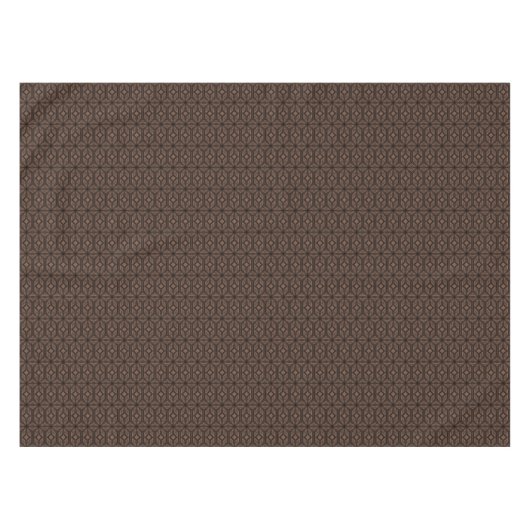 Chocolade Brown Mosaic Cotton Tablecloth Tafelkleed (Voorkant (Horizontaal))