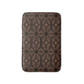 Chocolade Brown Mosaic Foam Bath Mat (Voorkant Verticaal)