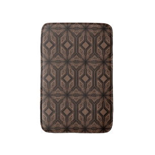 Chocolade Brown Mosaic Foam Bath Mat