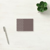 Chocolade Brown Polka Dot Post Post-it® Notes (Kantoor)