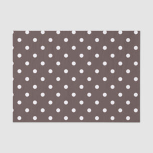 Chocolade Brown Polka Dot Tissue Paper Tissuepapier