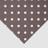 Chocolade Brown Polka Dot Tissue Paper Tissuepapier (Detail)