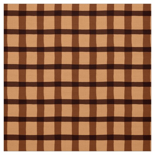 Chocolade Brown Pset Pattern Stof (Swatch)