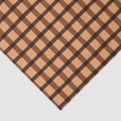 Chocolade Brown Pset Pattern Tissuepapier (Detail)