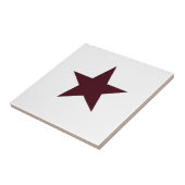 Chocolade Brown Star Tegeltje (Zijkant)