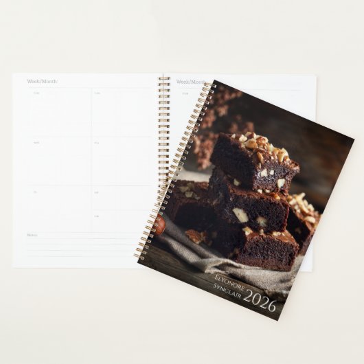 Chocolade Brownie Dessert 2026 Planner (Display)