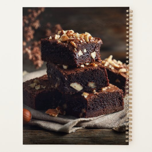 Chocolade Brownie Dessert 2026 Planner (Achterkant)