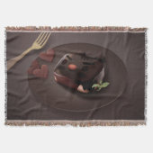 Chocolade Brownie Illustratie Deken (Voorkant)