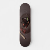 Chocolade Brownie Illustratie Persoonlijk Skateboard (Voorkant)
