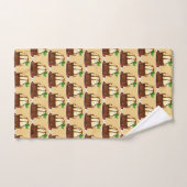 Chocolade Brownie Met Vanille Ijs Bad Handdoek (Handdoek)