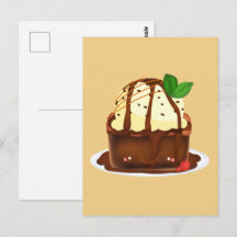Chocolade brownie met vanille ijs