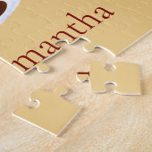 Chocolade brownie met vanille ijs legpuzzel (Zijkant)