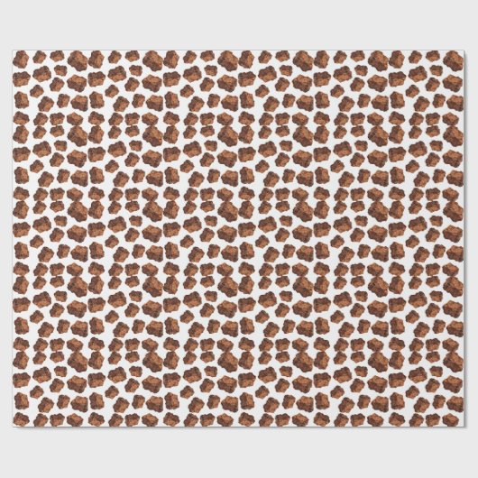 Chocolade brownie patroon cadeaupapier (Vlak)