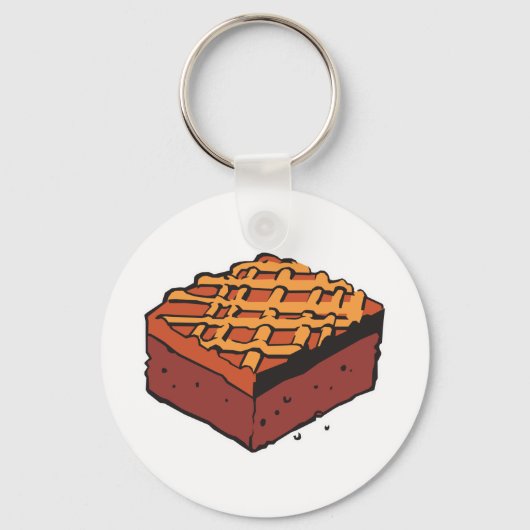 chocolade brownie sleutelhanger (Voorkant)