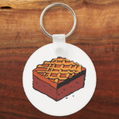 chocolade brownie sleutelhanger (Voorkant)