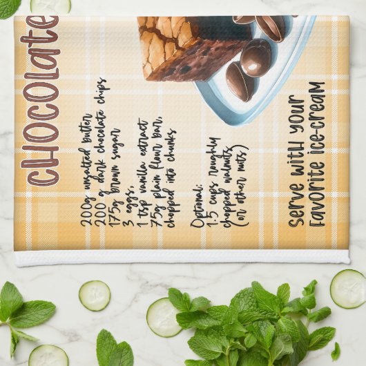 Chocolade Brownies Recept Theedoek (Gevouwen)