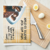 Chocolade Brownies Recept Theedoek (Quarter Fold)