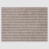 Chocolade Bruin Blush Glitter Sparkle Stripes Tissuepapier (Voorkant)