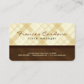 Chocolade Bruin Cupcake Karakter Bakkerij Visitekaartje (Achterkant)