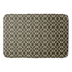 Chocolade bruin en crème patroon decorator badmat