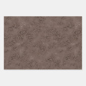 Chocolade bruin glitter luipaard inpakpapier vel (Voorkant 3)