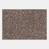 Chocolade bruin glitter luipaard inpakpapier vel (Voorkant 2)