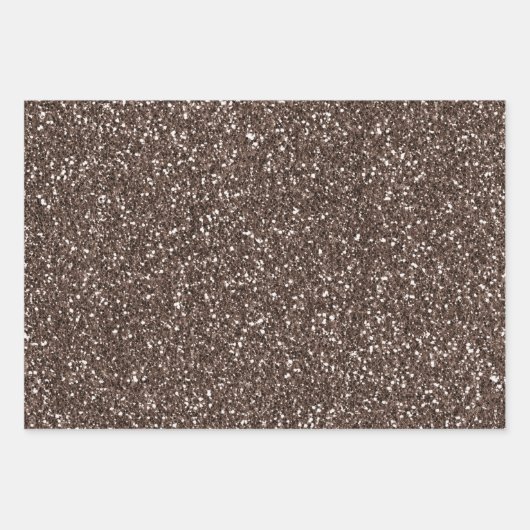 Chocolade bruin glitter luipaard inpakpapier vel (Voorkant 2)