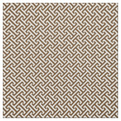 Chocolade bruin Grieks sleutelpatroon Stof (Swatch)