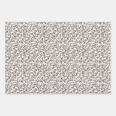 Chocolade Bruin Leopard Glitter Blush Peach Inpakpapier Vel (Voorkant)