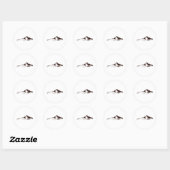 Chocolade Bruin Lovebirds-Bruiloft Save the Date Ronde Sticker (Vel)