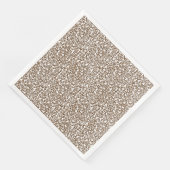 Chocolade bruin luipaard print servet (Hoek)