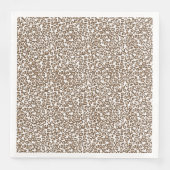 Chocolade bruin luipaard print servet (Voorkant)