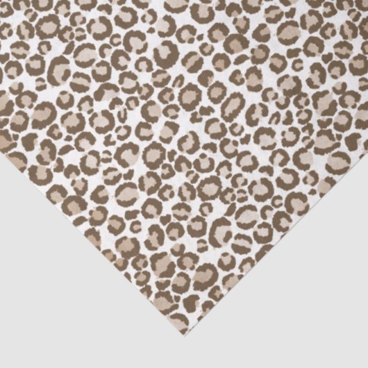Chocolade bruin luipaard print tissuepapier (Detail)